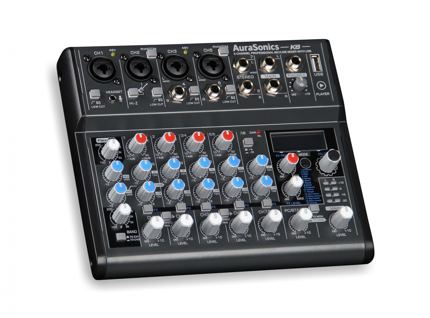 AuraSonics K8 компактный микшерный пульт в Омске