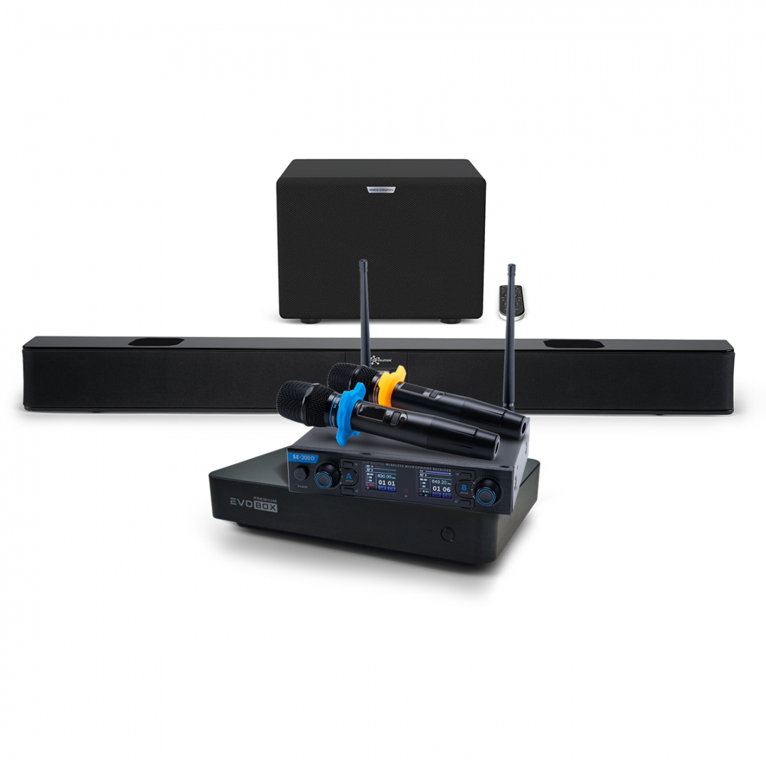 Hi-End караоке-система EVOBOX Premium + EvoSoundBar (саундбар с караоке) в Омске
