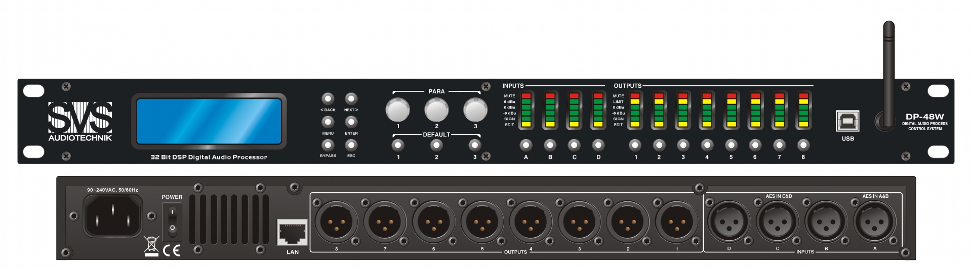 SVS Audiotechnik DP-48W Цифровой процессор: 4 входа 8 выходов в Омске