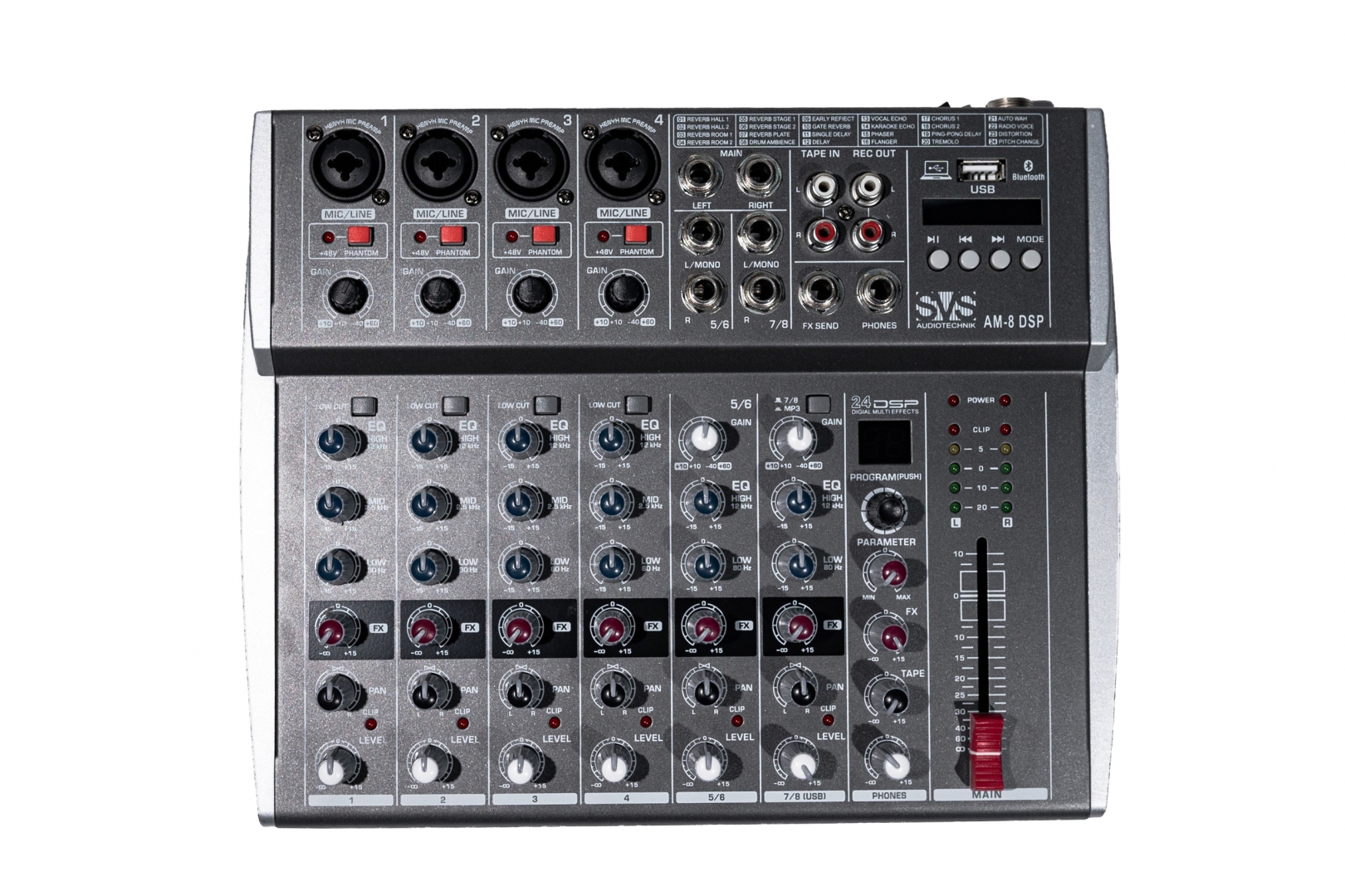 SVS Audiotechnik mixers AM-8 DSP Микшерный пульт аналоговый, 8-канальный в Омске